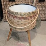 Rattan worker or basket