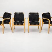 Model 45 Lounge Chairs by Alvar Aalto for Artek, 1970s, Set of 4