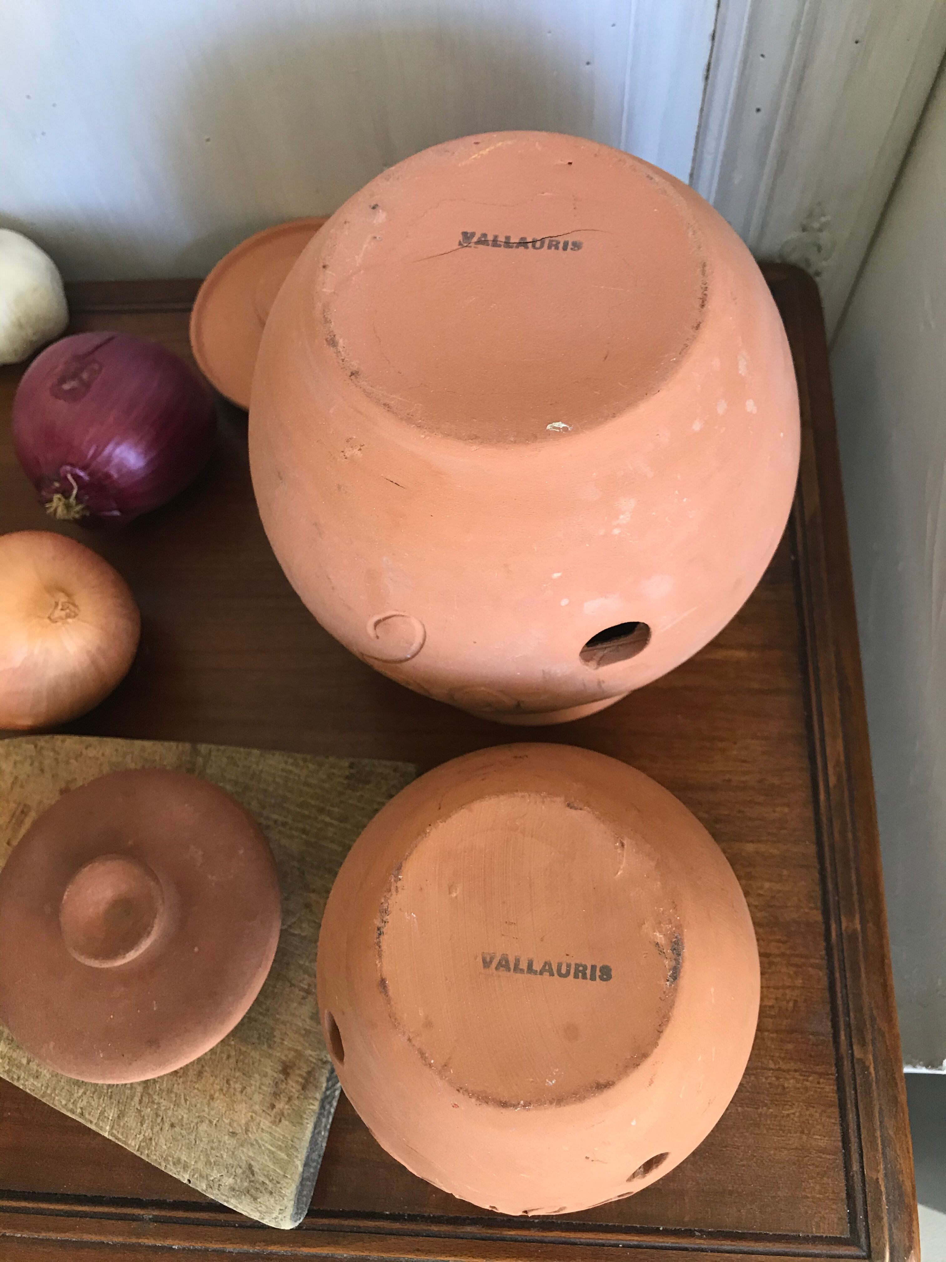 Vallauris terracotta pots