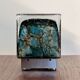 Cubical glass table lamp from Murano by Limburg, Germany, 1970s.