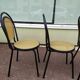 Lot of 4 black bistro chairs