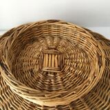 Wicker basket on stand