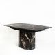 Vintage marble dining table with two extensions, Italy, 80's