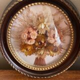 Duo of dried flower bouquet frames