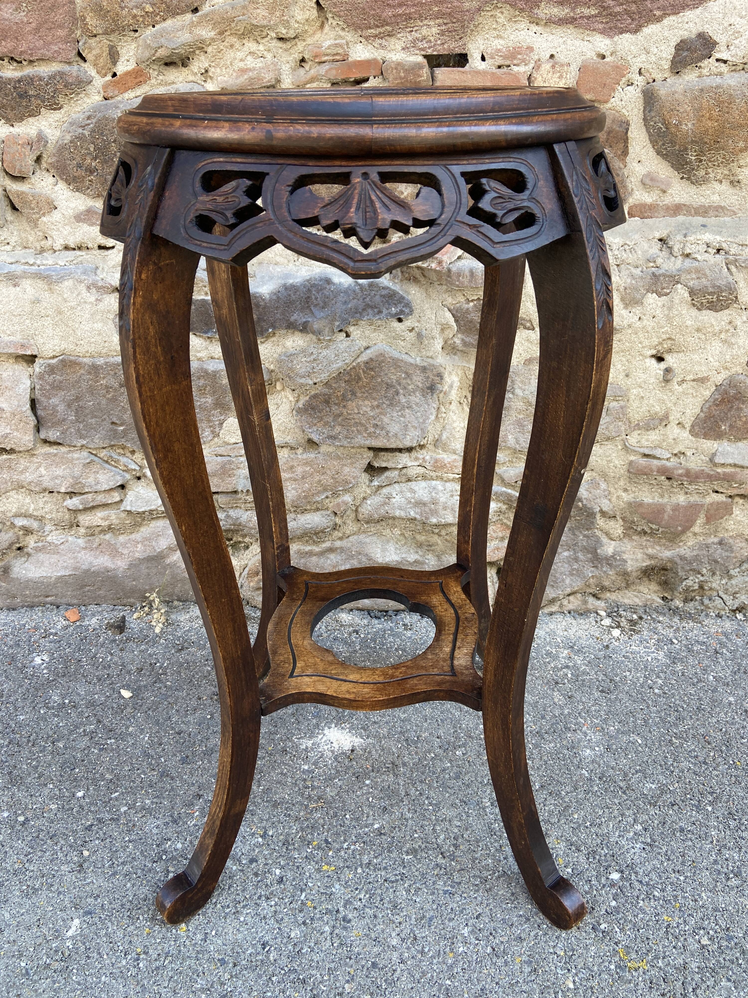 Art deco plant stand, colonial style, asian, vintage, 1930s