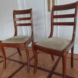 Paire de chaises style Louis Philippe