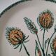 Assiette vintage décor floral stylisé – années 60/70