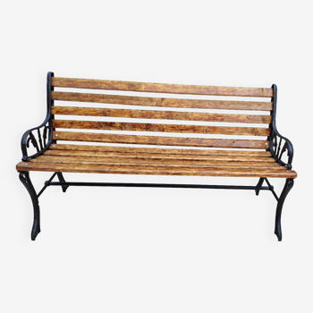 Banc de jardin fonte et bois