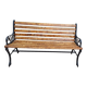 Garden bench cast iron and wood