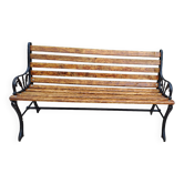 Garden bench cast iron and wood