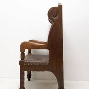 Chaise de trône massive de la fin du 19e siècle