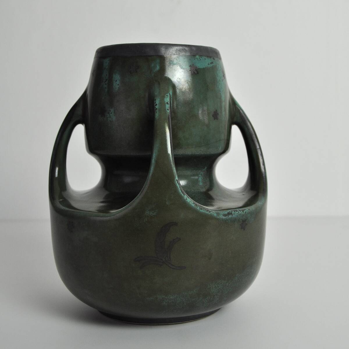 Vase en céramique Art Déco d'Arabia Finland – années 1940-1950
