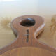 Gouge-cut solid wood mirror, free form, 60s