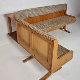 Corner sofa & 2 chairs by Ludvik Volak for Drevopodnik Holesov, 1960s