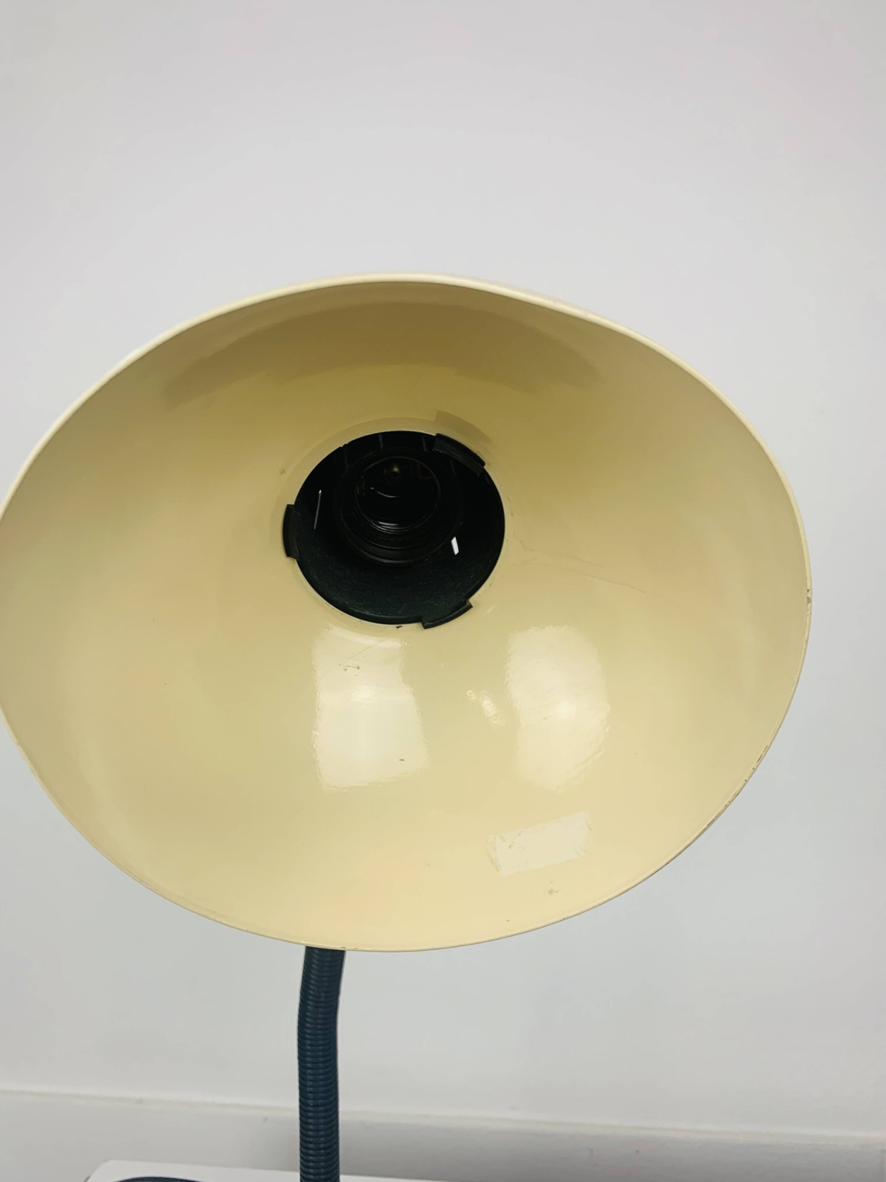 Vintage beige metal desk lamp