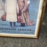 Batavier Line line poster London Rotterdam