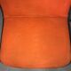 Paire de fauteuils de bureau pivotant orange année 70