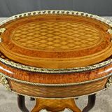 Planter in Precious Wood Marquetry, Napoleon III Period – Mid-19th Century