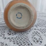 Vase, vintage pitcher Fournier-Demars in ochre ceramic