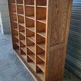 Authentique grand meuble rangement classeur Vintage en bois massif