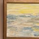 Mid-Century Oil on Panel "Waves" by Aline Rolfstadius, Vintage & Framed 28×22cm