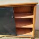 Meuble enfilade vintage bois mélamine année 50 pieds compas
