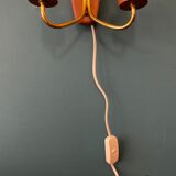 Danish teak wall lamp
