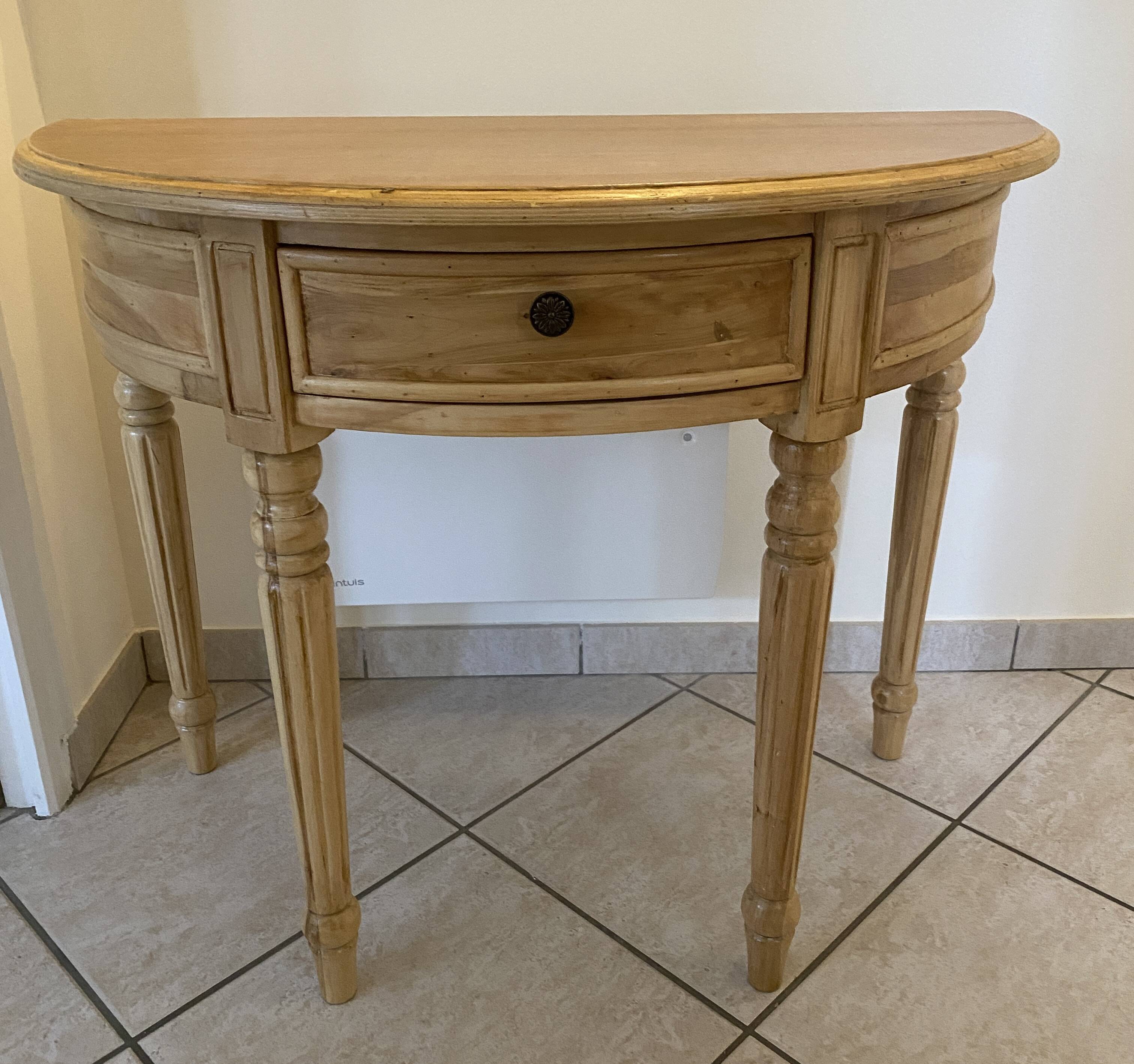 Console entree demi-lune