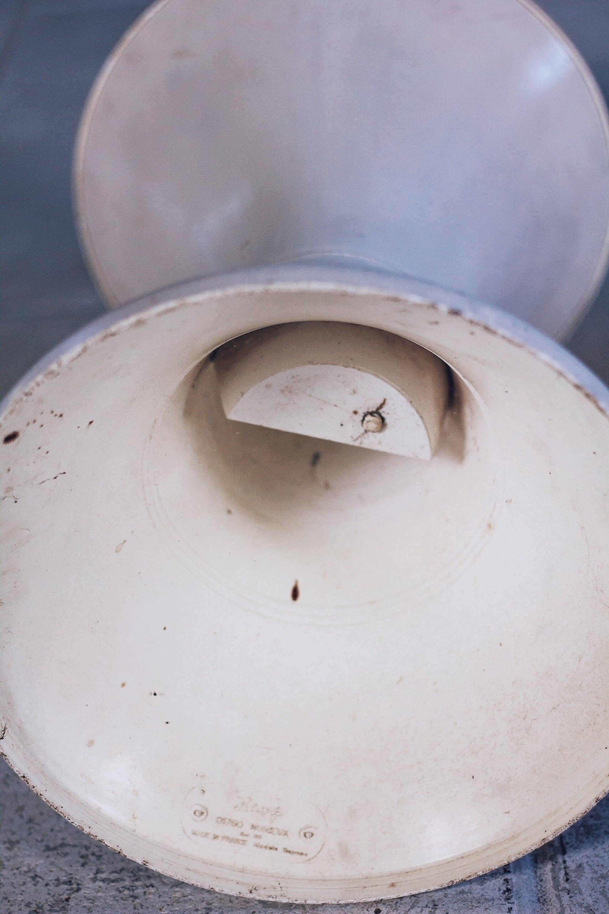White Tam Tam stool by Henri Massonnet for Stamp, 1970