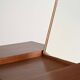 Scandinavian teak vanity table with integrated mirror, 1960s