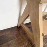 Weathered wooden step stool