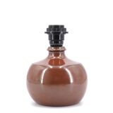 Burgundy brown ceramic lamp Sncf Mardandises