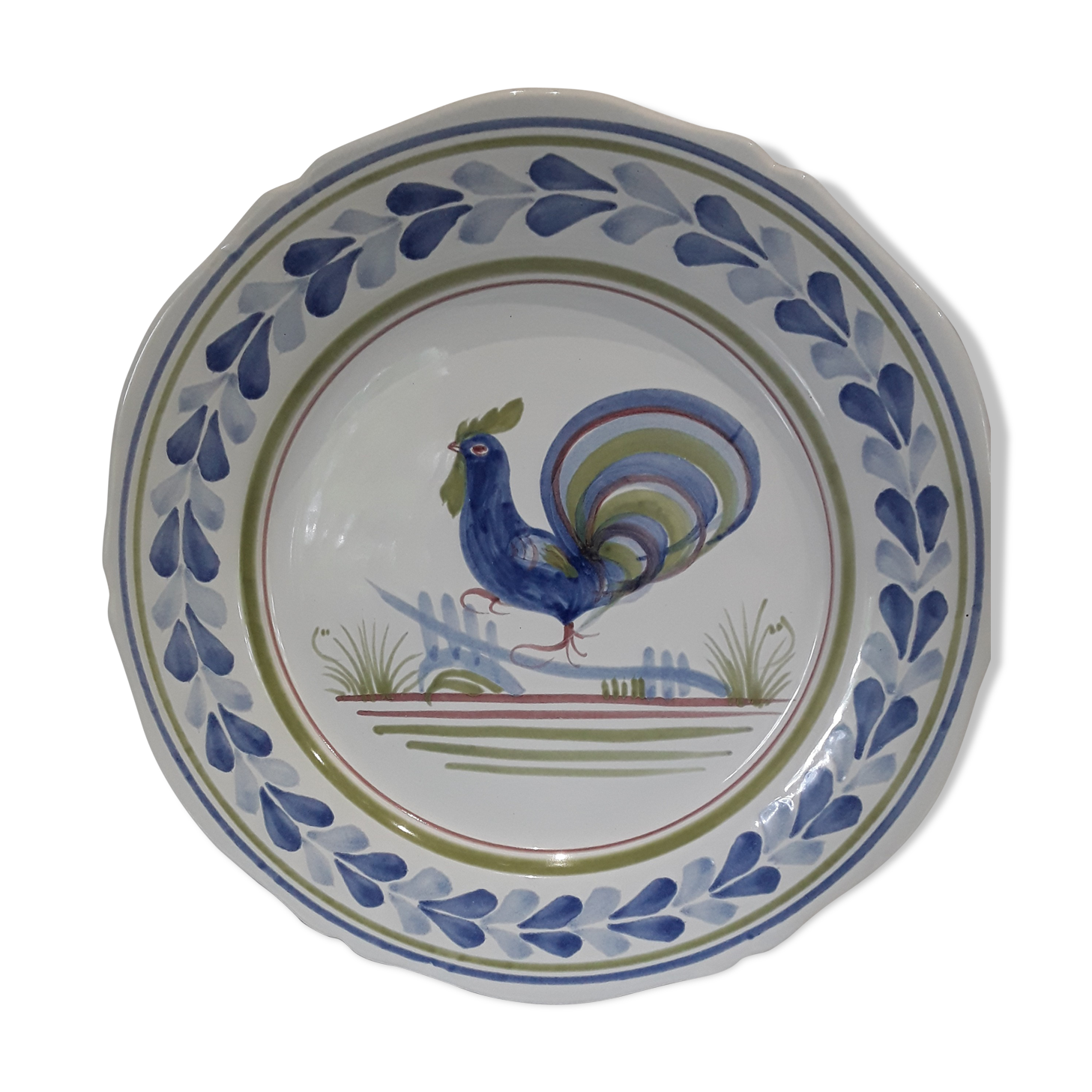 Rooster Henriot decoration plate
