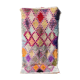 Colorful berber carpet boucherouite 113x217cm