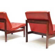 Two Danish Rosewood Lounge Chairs by Ole Knudsen For France & Son