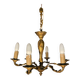 Vintage chandelier in gilded brass with 6 lights - Classic style