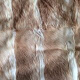 Rabbit skin rug, 200x225cm.