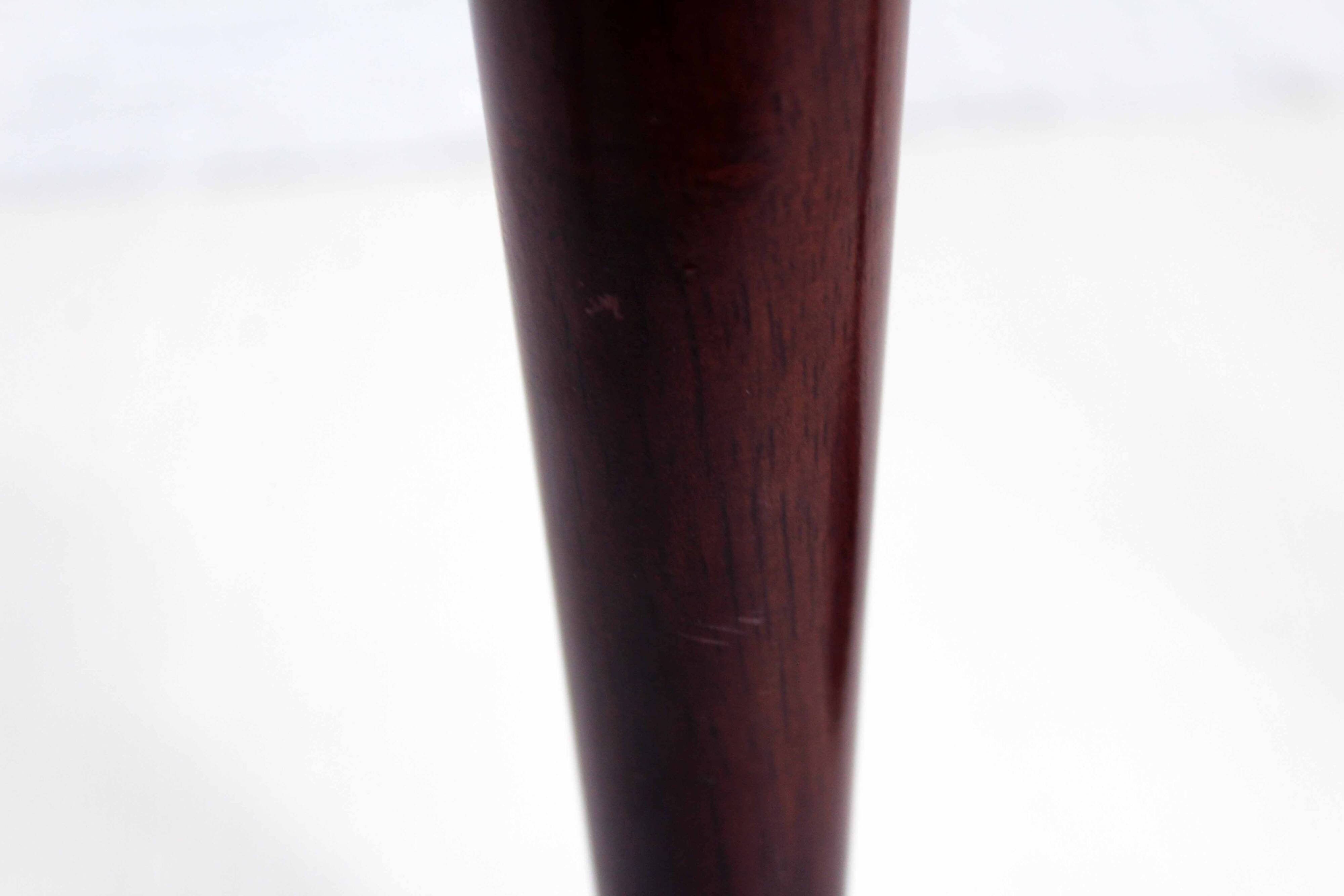 Pair of wood and stone candlesticks