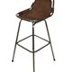 Tabouret de bar vintage Dal Vera sélectionné par Charlotte Perriand design 'Les Arcs'