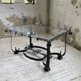 Table basse des années 80 style brutaliste