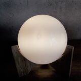 Pair of opaline bedside lamps