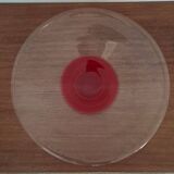 70s blown glass fruit dish