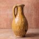 Glazed terracotta jug, rolled rim