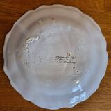 Assiette ancienne en Faience d'Angouleme Le Renoleau