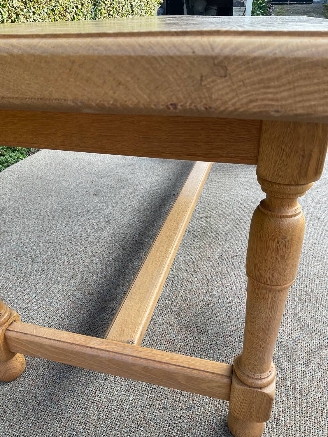 Solid oak farmhouse table