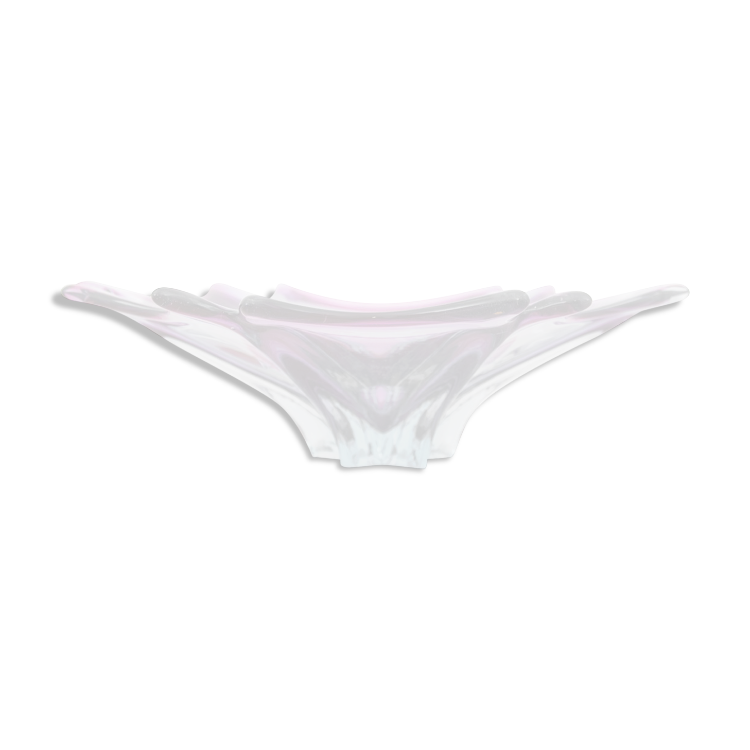 Violet platter, Czech glass, 1970s