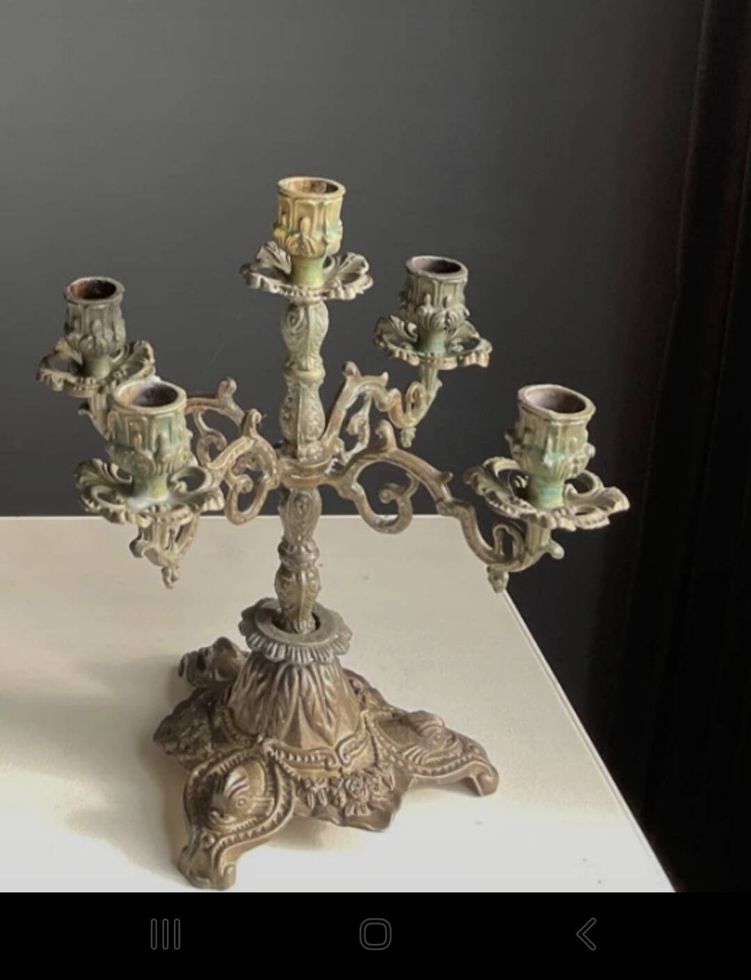 Pair of 5-light candlesticks