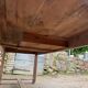 Farmhouse dining table 205cm for 8/10 people in solid pine with 1 drawer 1930