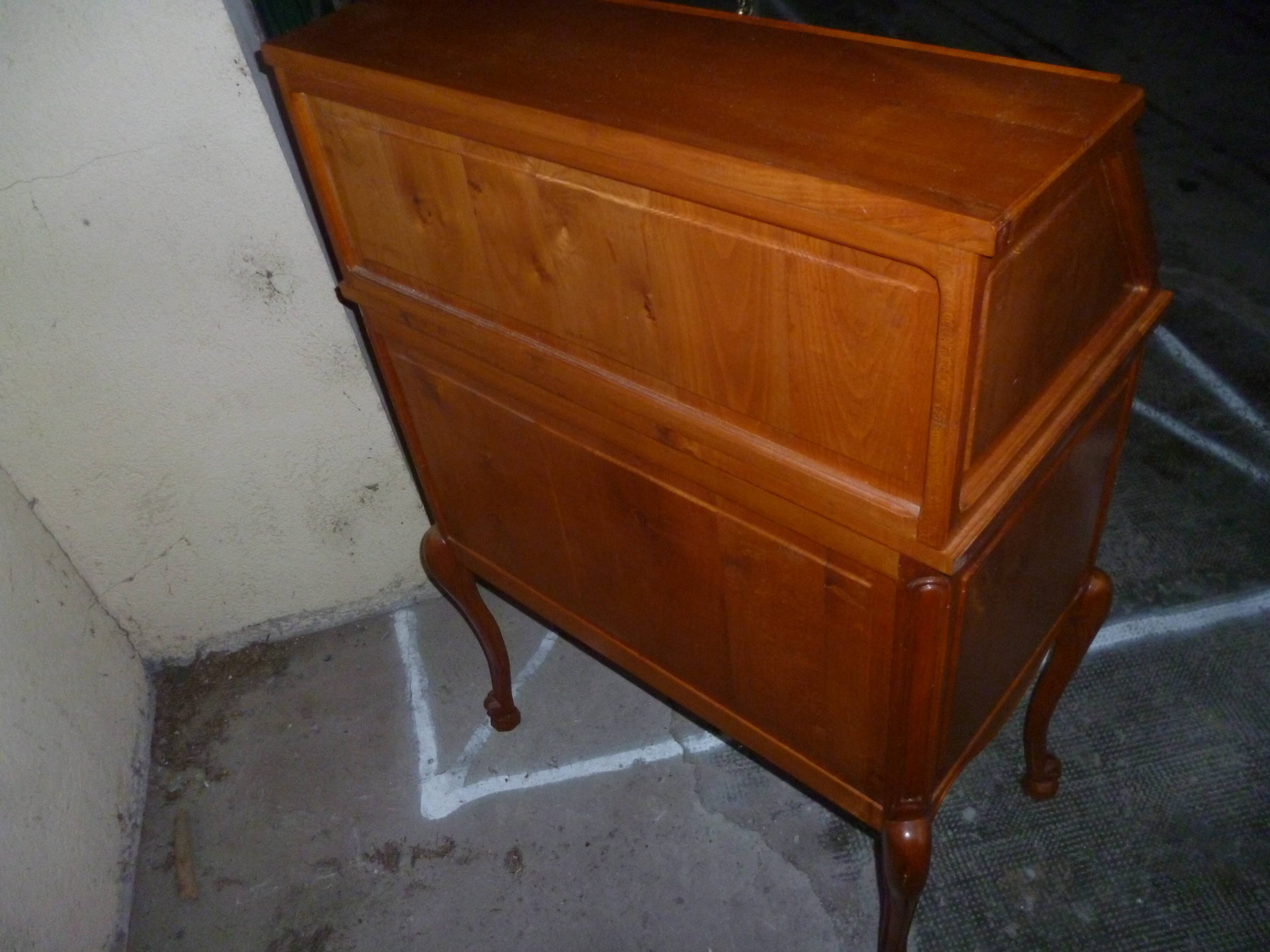 Louis XV style secretary in cherry wood