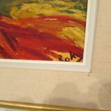 Painting, oil painting signed roka, the gypsy